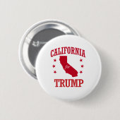 CALIFORNIA VOOR DONALD TRUMP RONDE BUTTON 5,7 CM (Voorkant /achterkant)