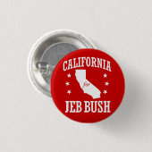 CALIFORNIA VOOR JEB-STRUIK RONDE BUTTON 3,2 CM (Voorkant /achterkant)