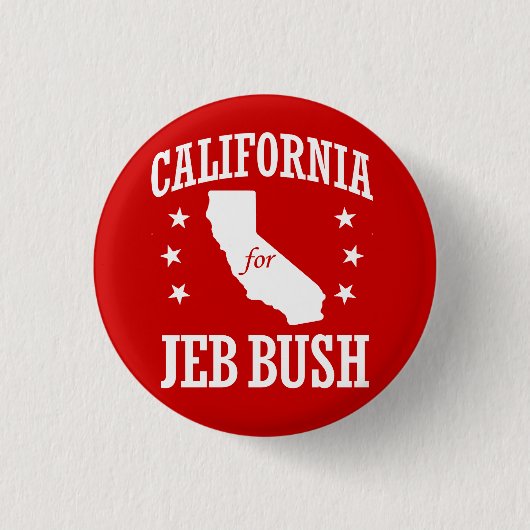 CALIFORNIA VOOR JEB-STRUIK RONDE BUTTON 3,2 CM (Voorkant)