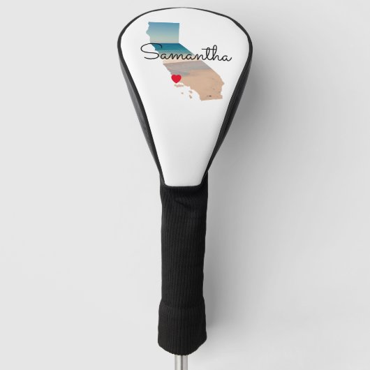 California Vorm Hart Foto Golfheadcover (Voorkant)