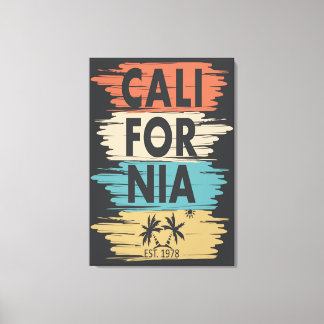 California Wall Art Design Canvas Afdruk