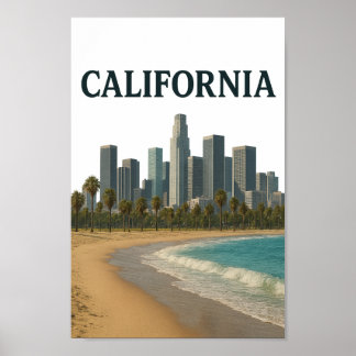 CALIFORNIA Wall Art Poster