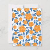 California Waterverf Poppy Pattern Kaart (Achterkant)