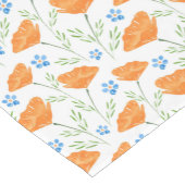 California Waterverf Poppy Pattern Korte Tafelloper (Hoek)