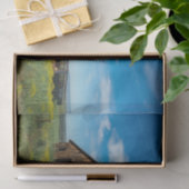 California Weathered Brown Barn en Yellow Flowers Tissuepapier (Geschenk)