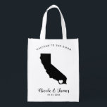California Wedding Welcome Bag for Hotel Guests Boodschappentas<br><div class="desc">Vul dit welkom in Californische tas met tassen voor gasten naar je bruiloft!</div>