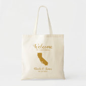 California Wedding Welcome Bag for Hotel Guests Tote Bag (Voorkant)