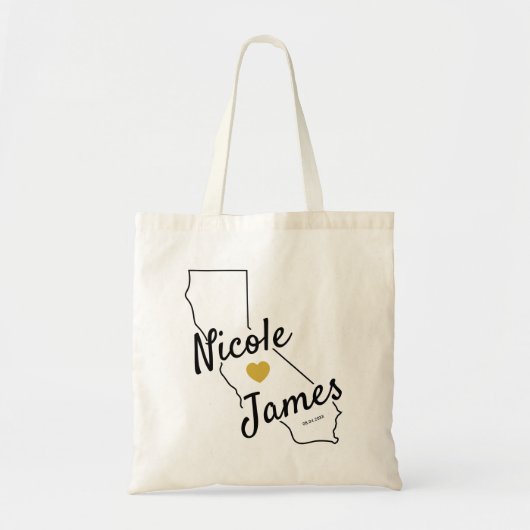 California Wedding Welcome Weekend Canvas tas (Voorkant)