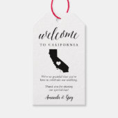 California Wedding Welkom Cadeaulabel (Voorkant)