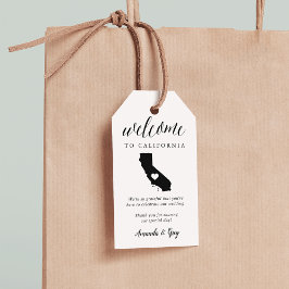 California Wedding Welkom Cadeaulabel