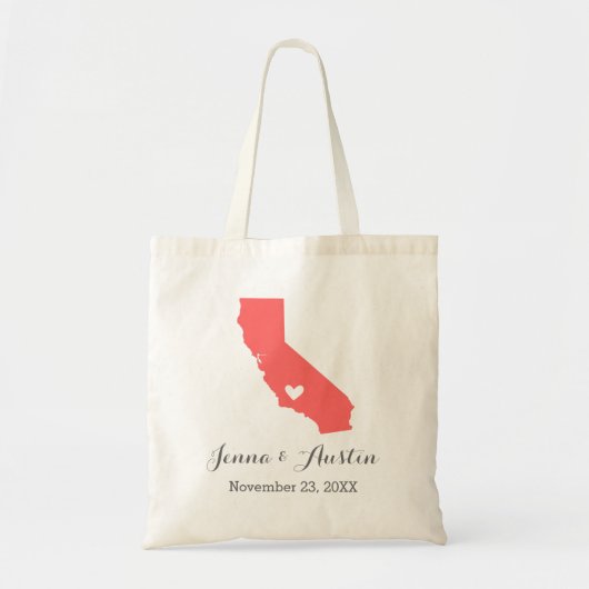 California Wedding Welkom Tote Bag (Voorkant)