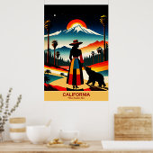 California: Where Sunshine Lives Travel Poster (Keuken)