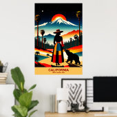 California: Where Sunshine Lives Travel Poster (Thuiskantoor)