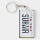 California White License Bord Sleutelhanger CUSTOM (Voorkant)