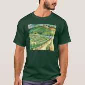 California wijngaard kunst op maat T-shirt (Voorkant)