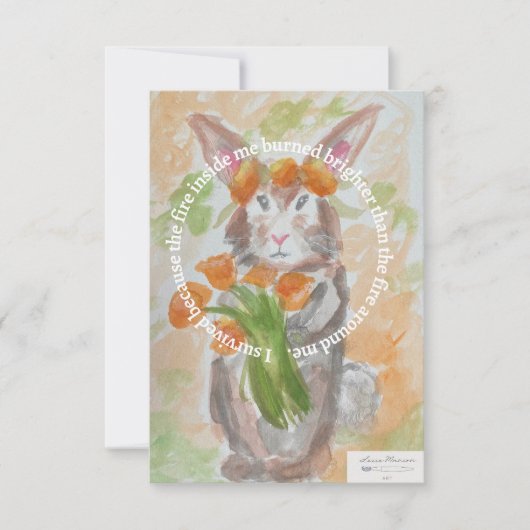 California Wildfire Relief Fundraiser Kaart (Voorkant)