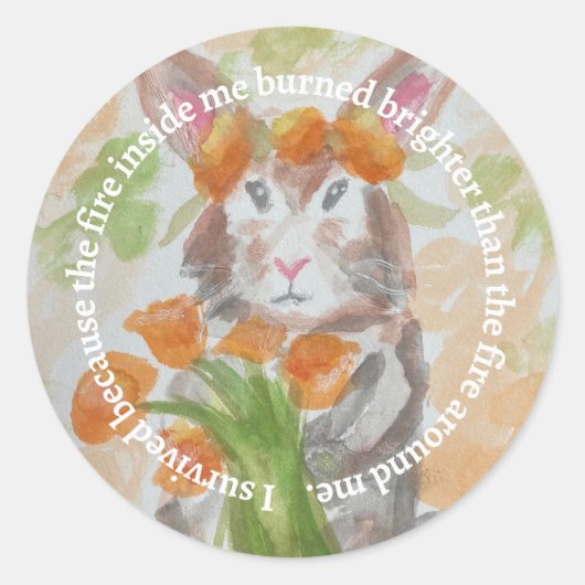 California Wildfire Relief Fundraiser Sticker (Voorkant)