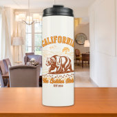 California Wildflower Field – Retro Bear Design Thermosbeker