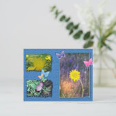 California Wildflower Post Card Briefkaart (Staand voorkant)