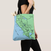 California Wine Country Map Tas (Dichtbij)