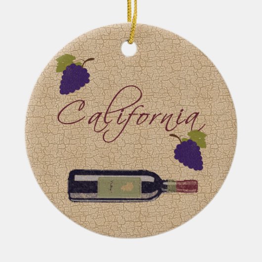 California Wine Ornament (Voorkant)