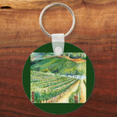 California Wine Vineryard Art Sleutelhangers (Voorkant)