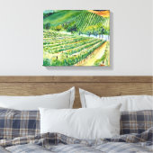 California Winery Vineyard Painting Canvas Print (Insitu (Slaapkamer))