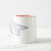 California Winter Beer Tweekleurige Koffiemok (Voorkant links)