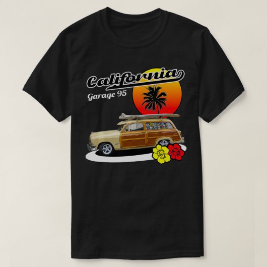 California Woody Station Wagon T-shirt (Design voorkant)
