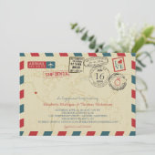 California World Traveller Airmail Engagement Part Kaart (Staand voorkant)