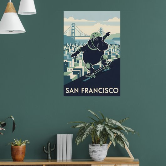 California WPA national parks styled poster (Woonkamer 1)