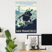 California WPA national parks styled poster (Thuiskantoor)