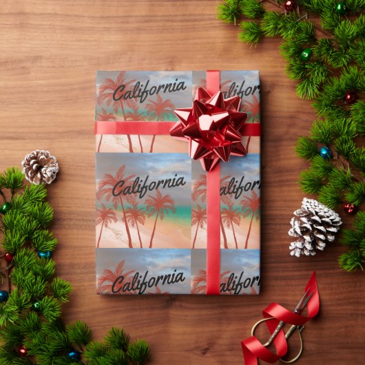 California Wrapping Paper Cadeaupapier (Feestdagen Geschenken)
