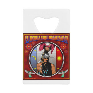 California Yaqui Organization logo Creditkaart Flessenopener