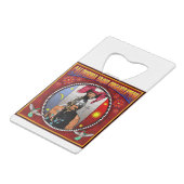 California Yaqui Organization logo Creditkaart Flessenopener (Voorkant Gekanteld)