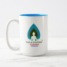 California Yoga Studio Tweekleurige Koffiemok