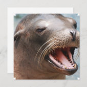 California Zee Lion Invitations Kaart (Voorkant / Achterkant)