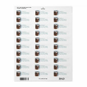 California Zee Lion retouradres Mailinglabels Etiket (Full Sheet)