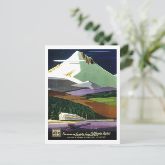 California Zephyr Briefkaart (Staand voorkant)