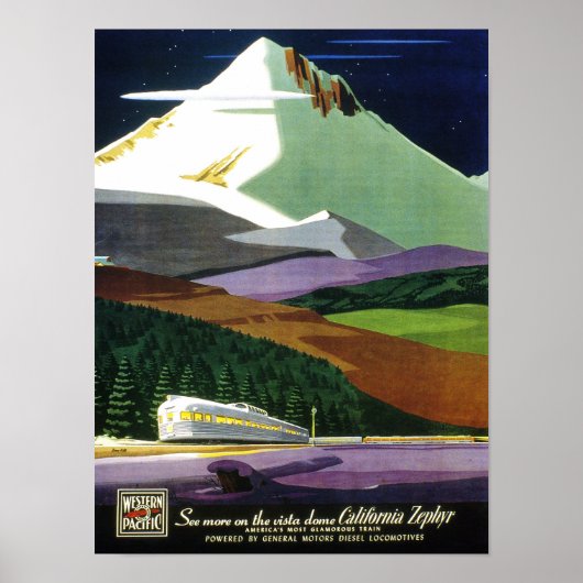 California Zephyr Poster (Voorkant)