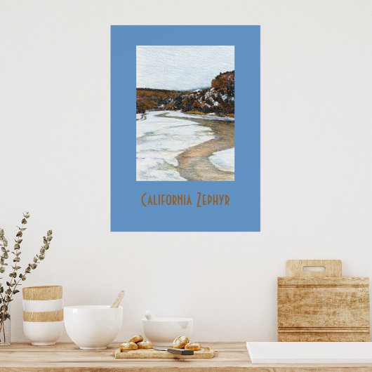 California Zephyr Travel Poster (Keuken)