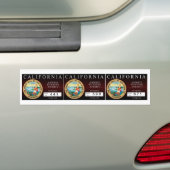 California Zombie Hunting Permit V.2 Bumpersticker (Op auto)
