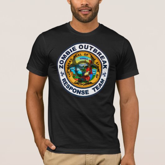 California Zombie Outbreak Response Team T-shirt (Voorkant)