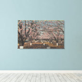 CaliforniaBlossom Blooming on Trees Canvas Afdruk (Insitu (Houten vloer))