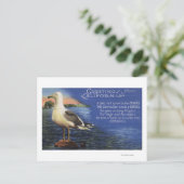 CaliforniaGreetings from, Seagull Poem Briefkaart (Staand voorkant)