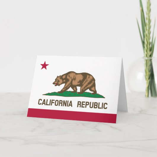 Californian Flag, Flag of California Kaart (Voorkant)