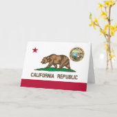Californian Flag & Seal, Flag of California Kaart (Gele Bloem)
