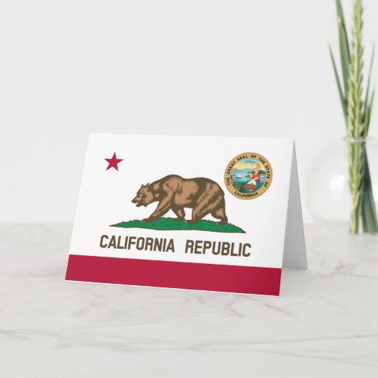 Californian Flag & Seal, Flag of California Kaart (Voorkant)