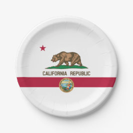 Californian Flag & Seal, Flag of California Papieren Bordje