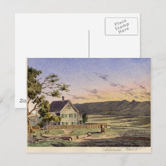 Californian Ranch Briefkaart (Voorkant / Achterkant)
